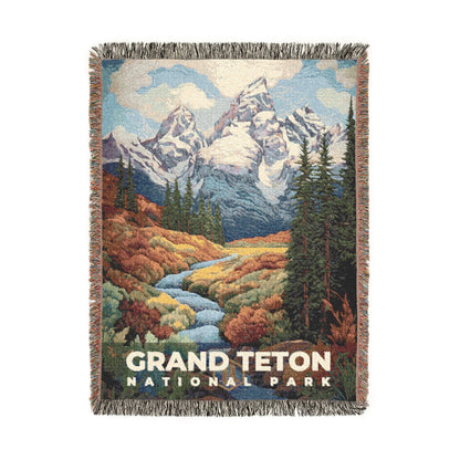 Grand Teton National Park Woven Blanket | S09