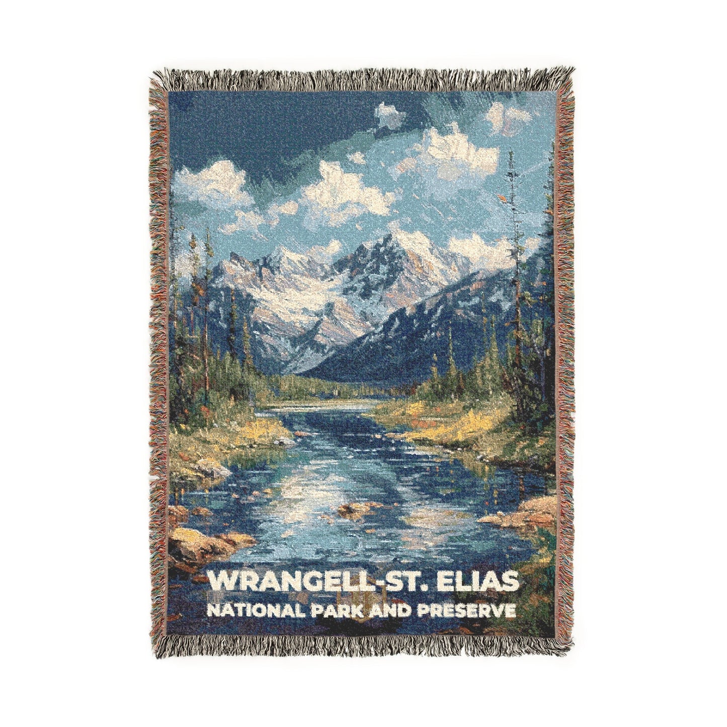 Wrangell-St. Elias National Park Woven Blanket | S14