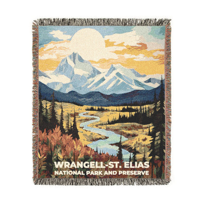 Wrangell-St. Elias National Park Woven Blanket | S09