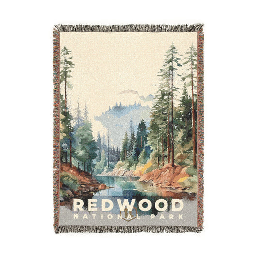Redwood National Park Woven Blanket | S08