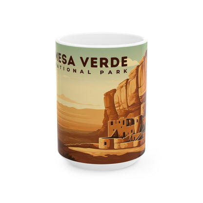 Mesa Verde National Park Mug | White Ceramic Mug (11oz, 15oz)