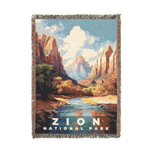 Zion National Park Woven Blanket | S06