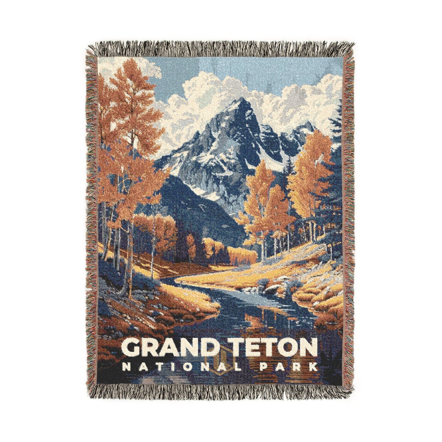 Grand Teton National Park Woven Blanket | S19
