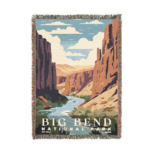 Big Bend National Park Woven Blanket | S03
