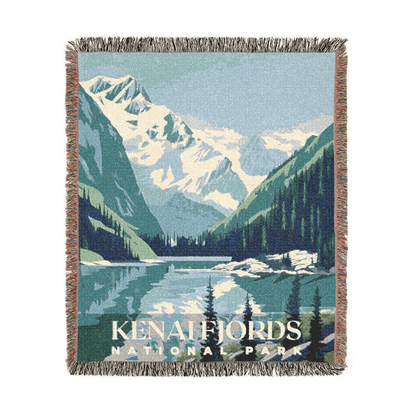 Kenai Fjords National Park Woven Blanket | S01