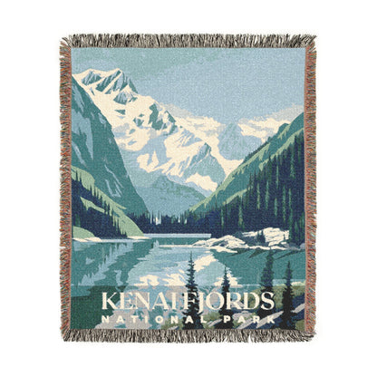 Kenai Fjords National Park Woven Blanket | S01