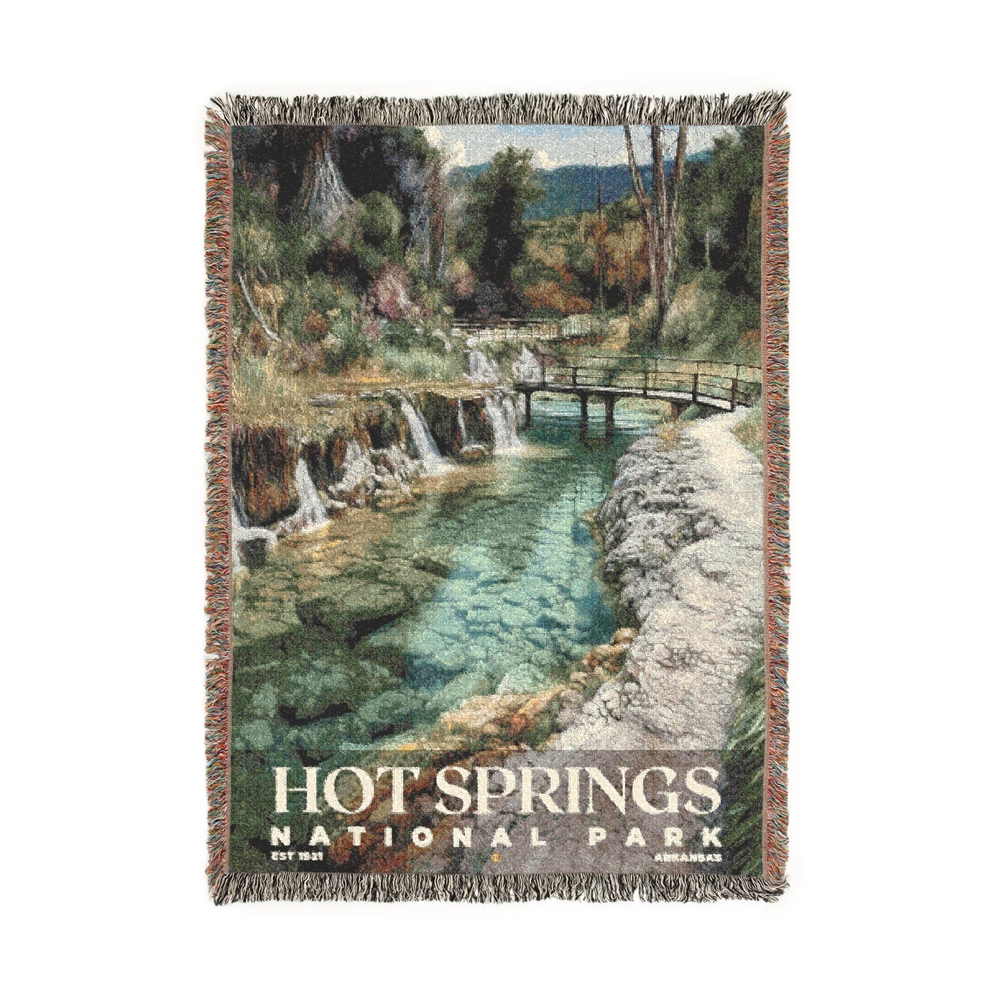 Hot Springs National Park Woven Blanket | S02
