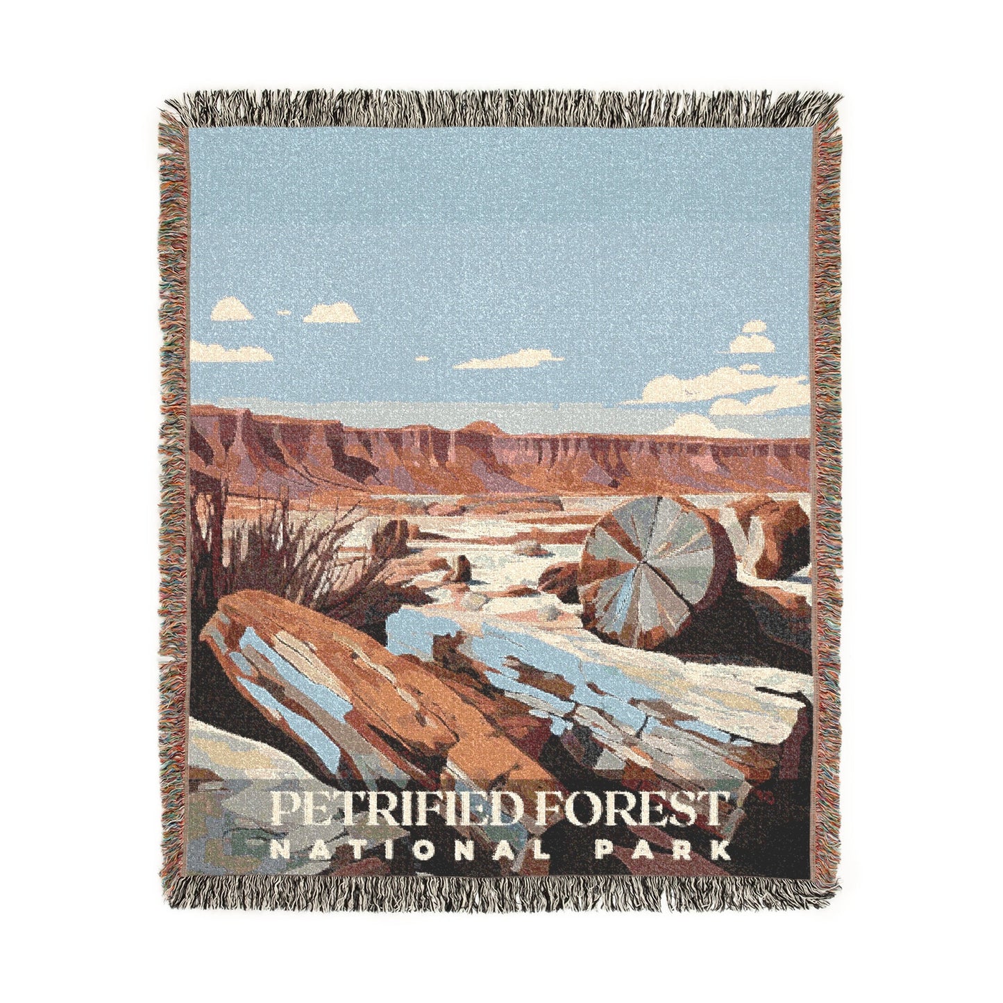 Petrified Forest National Park Woven Blanket | S01