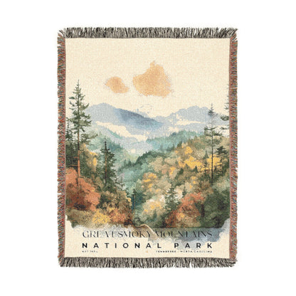 Great Smoky Mountains National Park Woven Blanket | S04