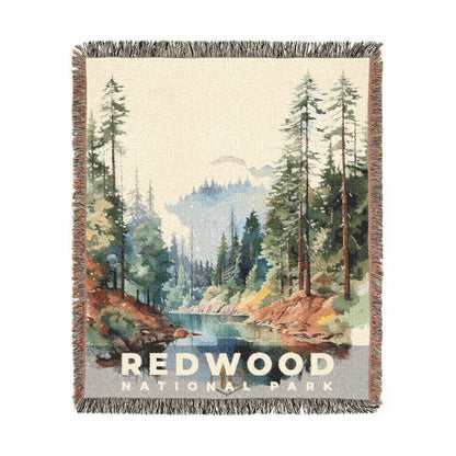Redwood National Park Woven Blanket | S08