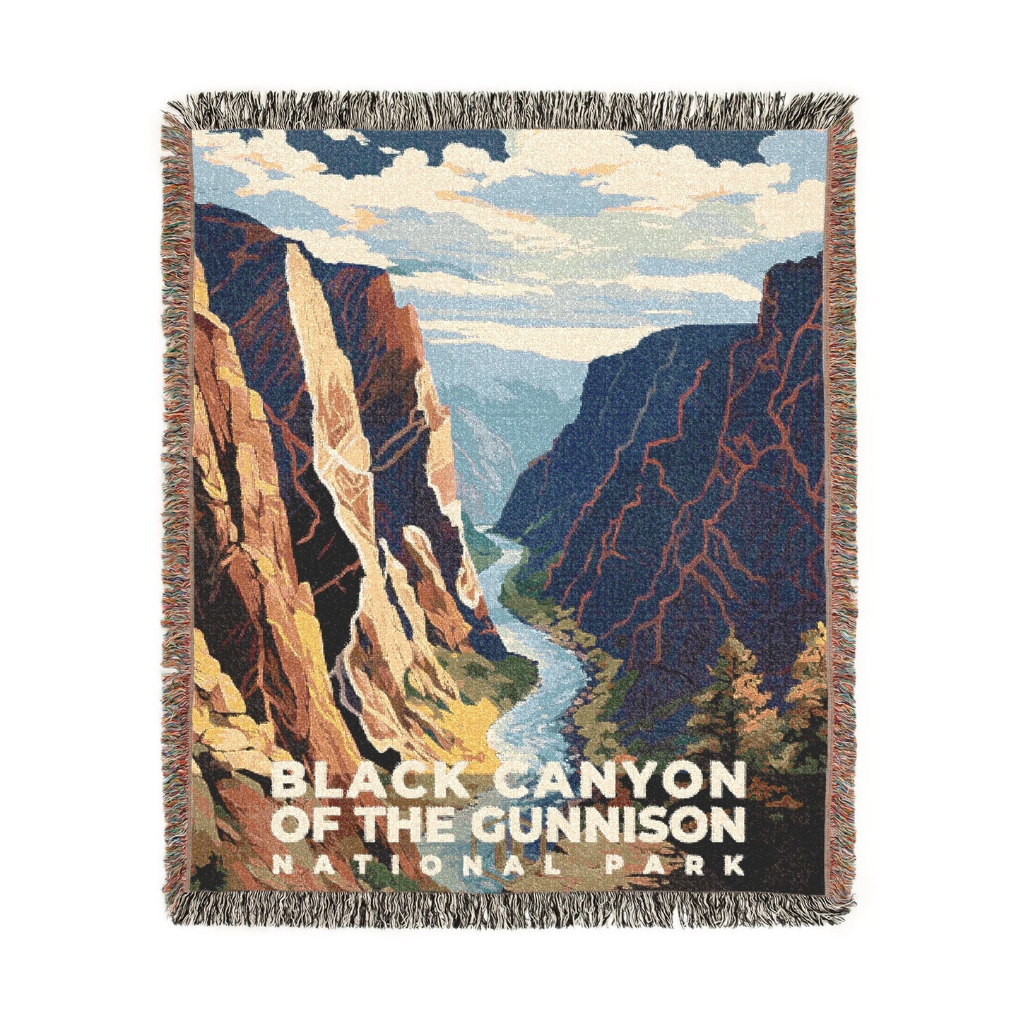 Black Canyon of the Gunnison National Park Woven Blanket | S06