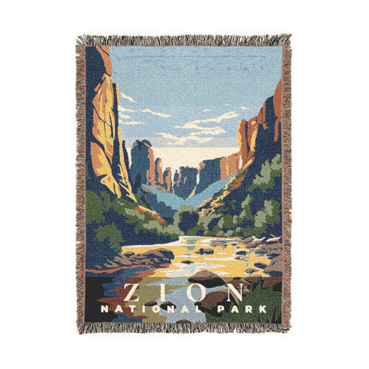 Zion National Park Woven Blanket | S01