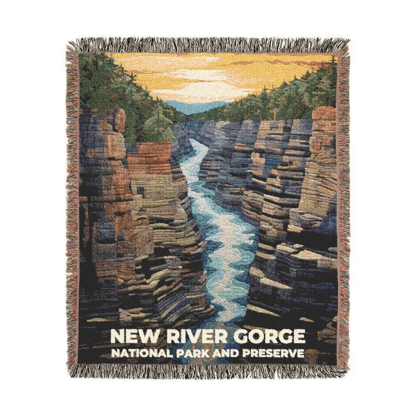 New River Gorge National Park Woven Blanket | S09