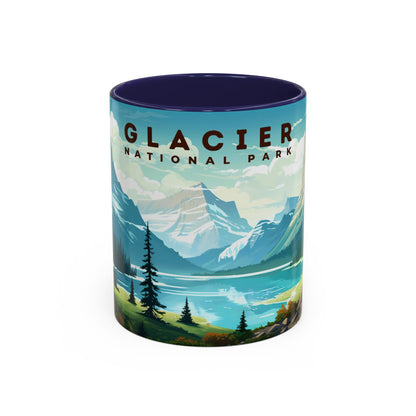 Glacier National Park Mug | Accent Coffee Mug (11, 15oz)