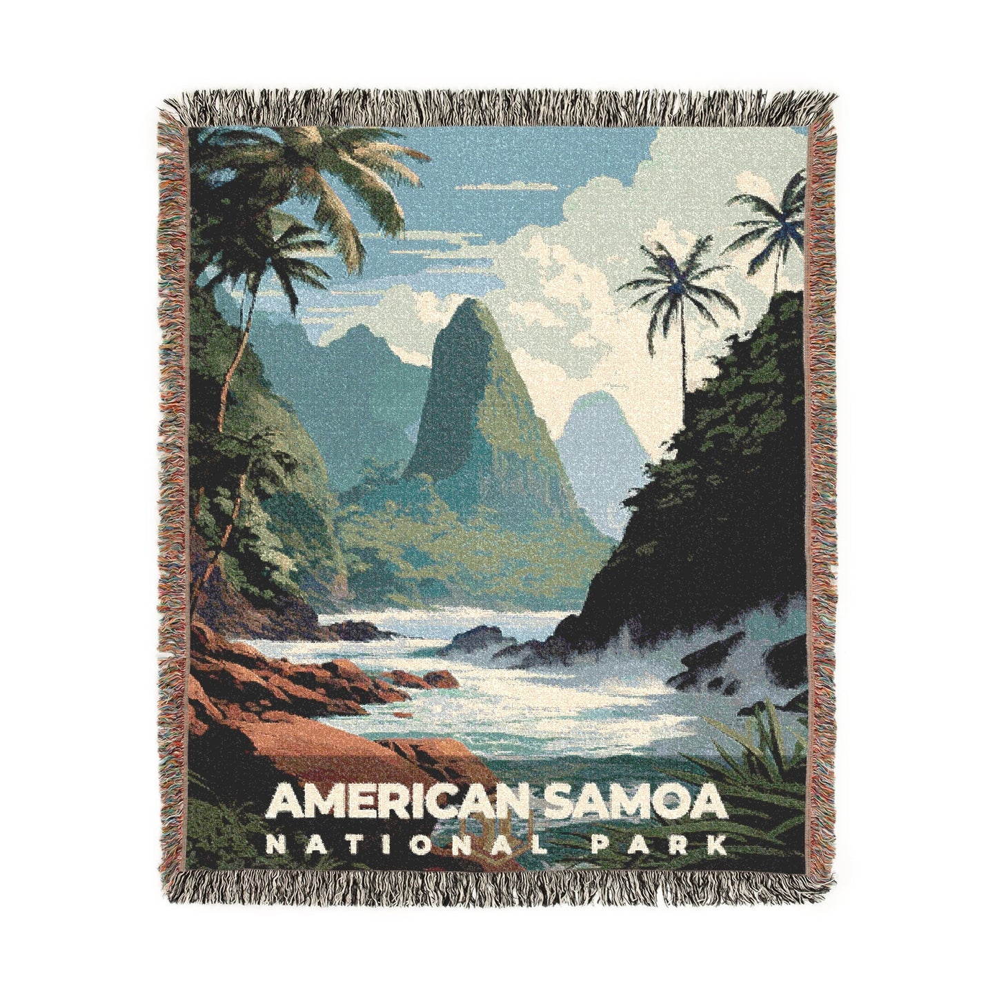 American Samoa National Park Woven Blanket | S07
