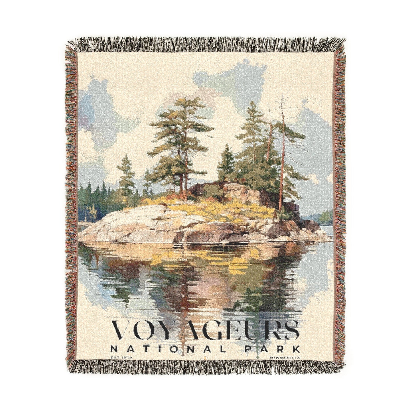 Voyageurs National Park Woven Blanket | S04