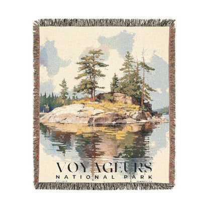 Voyageurs National Park Woven Blanket | S04