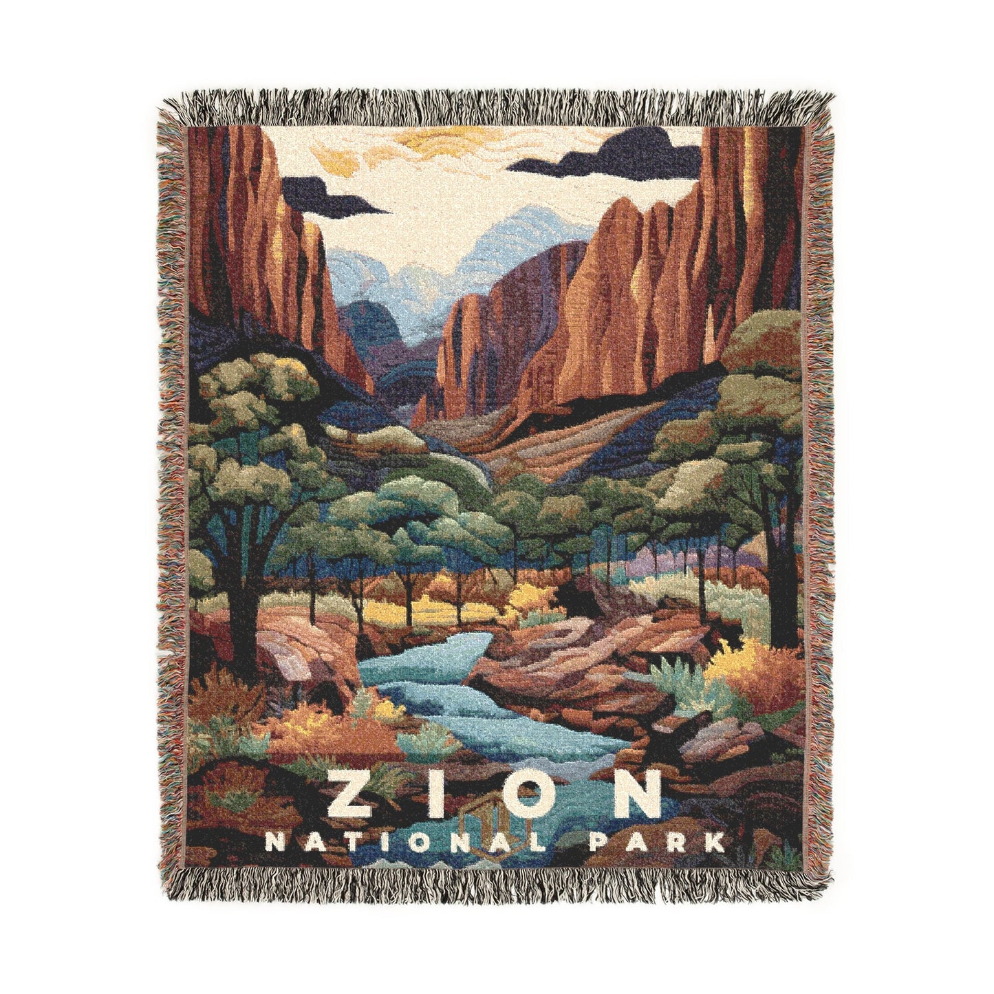 Zion National Park Woven Blanket | S09