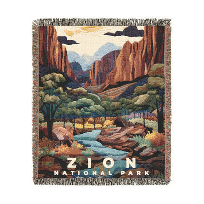 Zion National Park Woven Blanket | S09