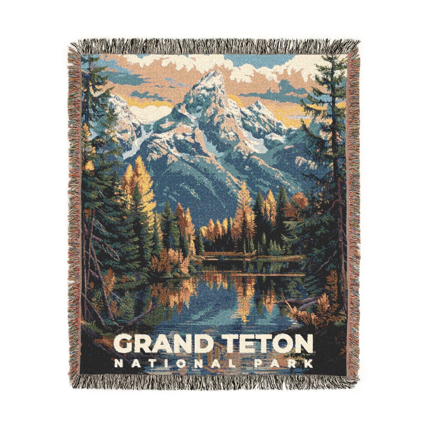Grand Teton National Park Woven Blanket | S11