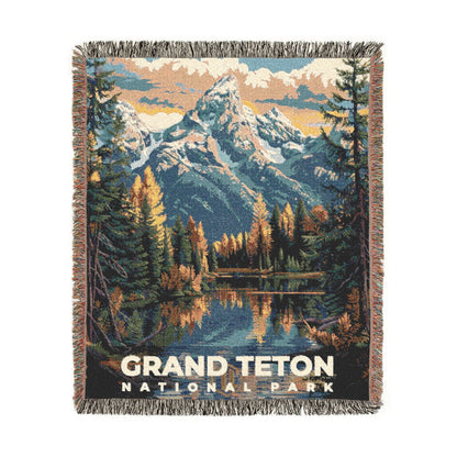 Grand Teton National Park Woven Blanket | S11