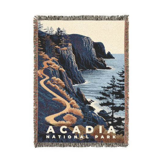 Acadia National Park Woven Blanket | S19