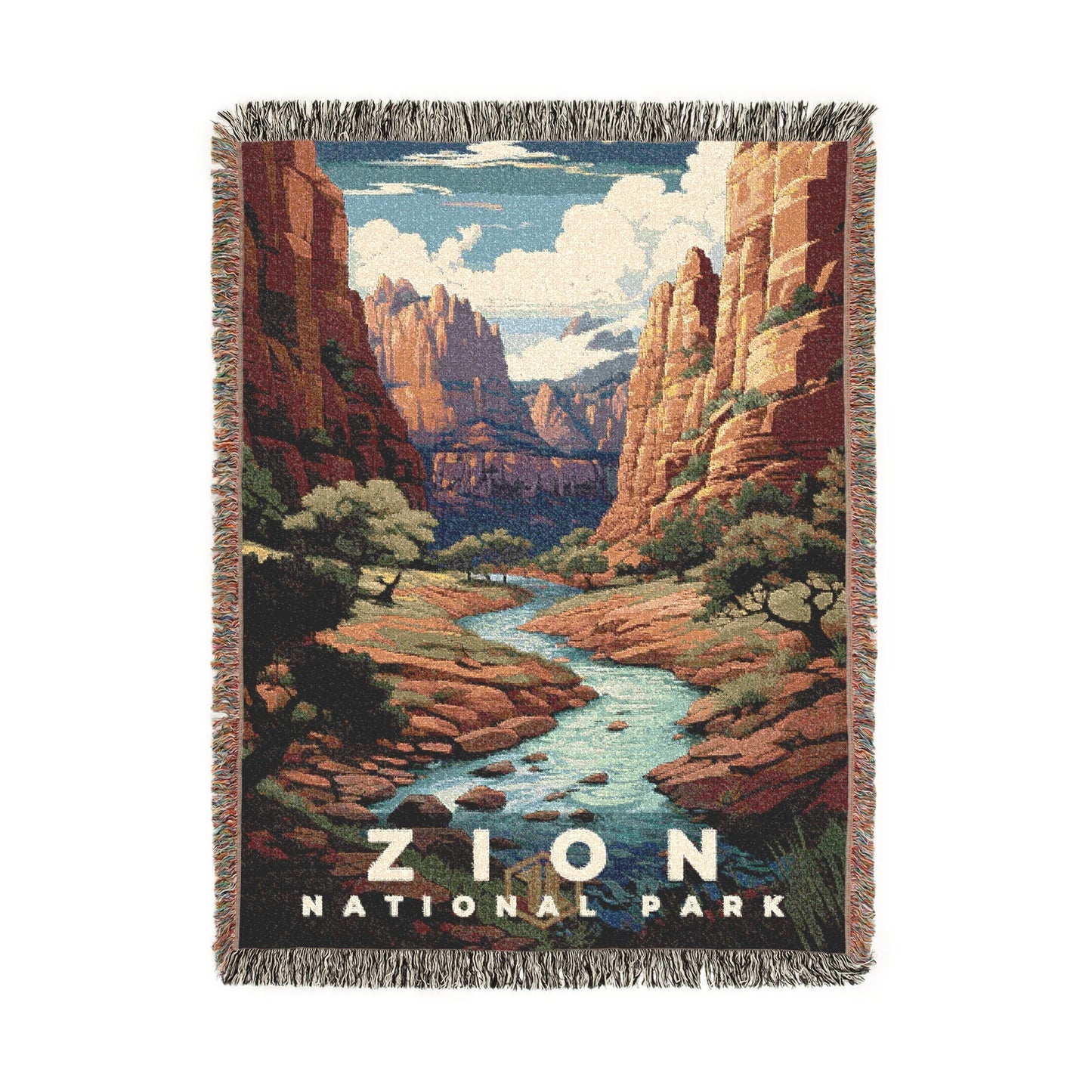 Zion National Park Woven Blanket | S07