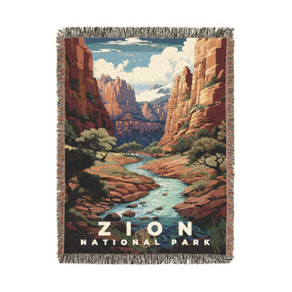 Zion National Park Woven Blanket | S07