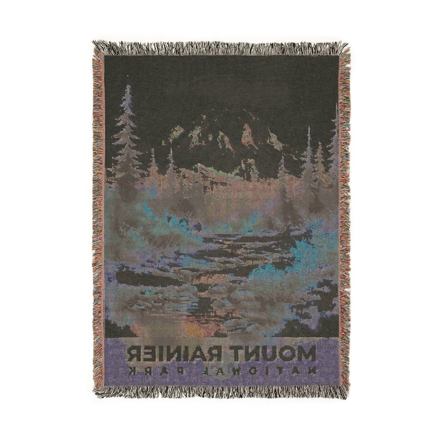 Mount Rainier National Park Woven Blanket | S08