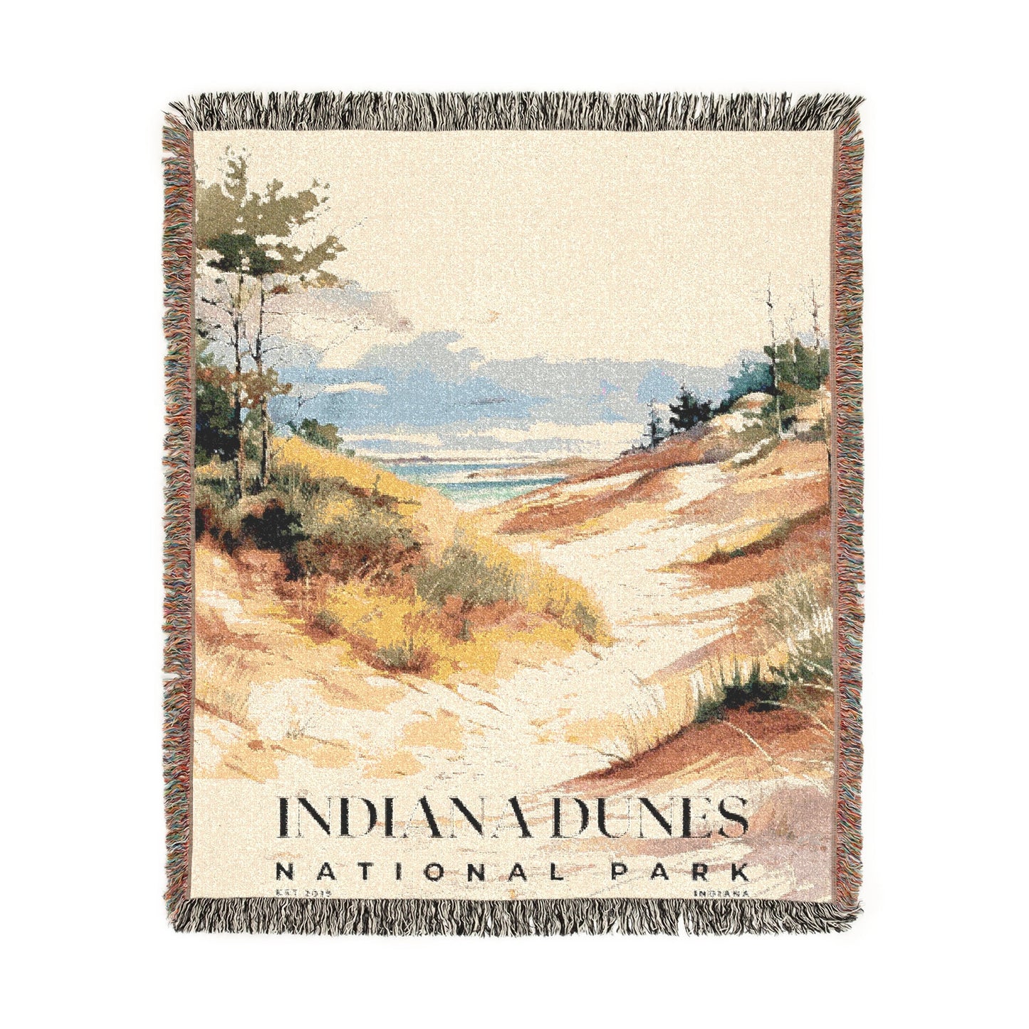 Indiana Dunes National Park Woven Blanket | S04