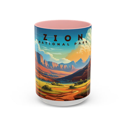 Zion National Park Mug | Accent Coffee Mug (11, 15oz)