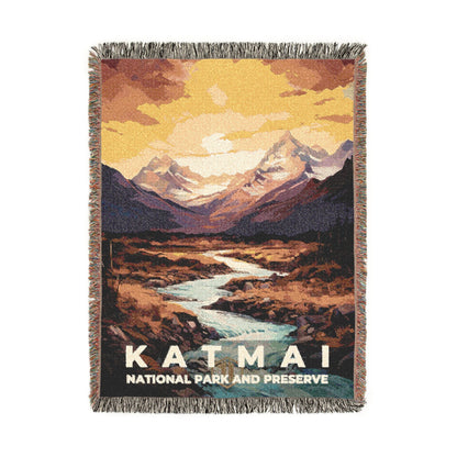 Katmai National Park Woven Blanket | S06
