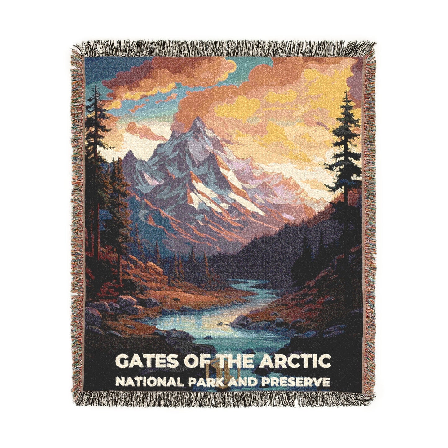 Gates of the Arctic National Park Woven Blanket | S07