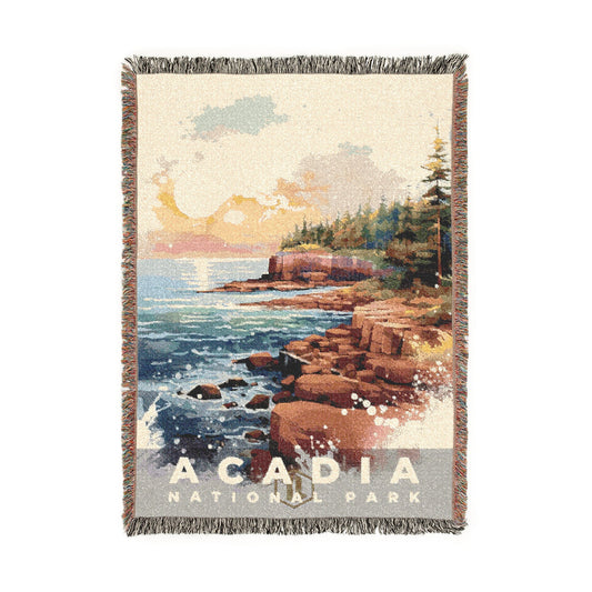 Acadia National Park Woven Blanket | S08