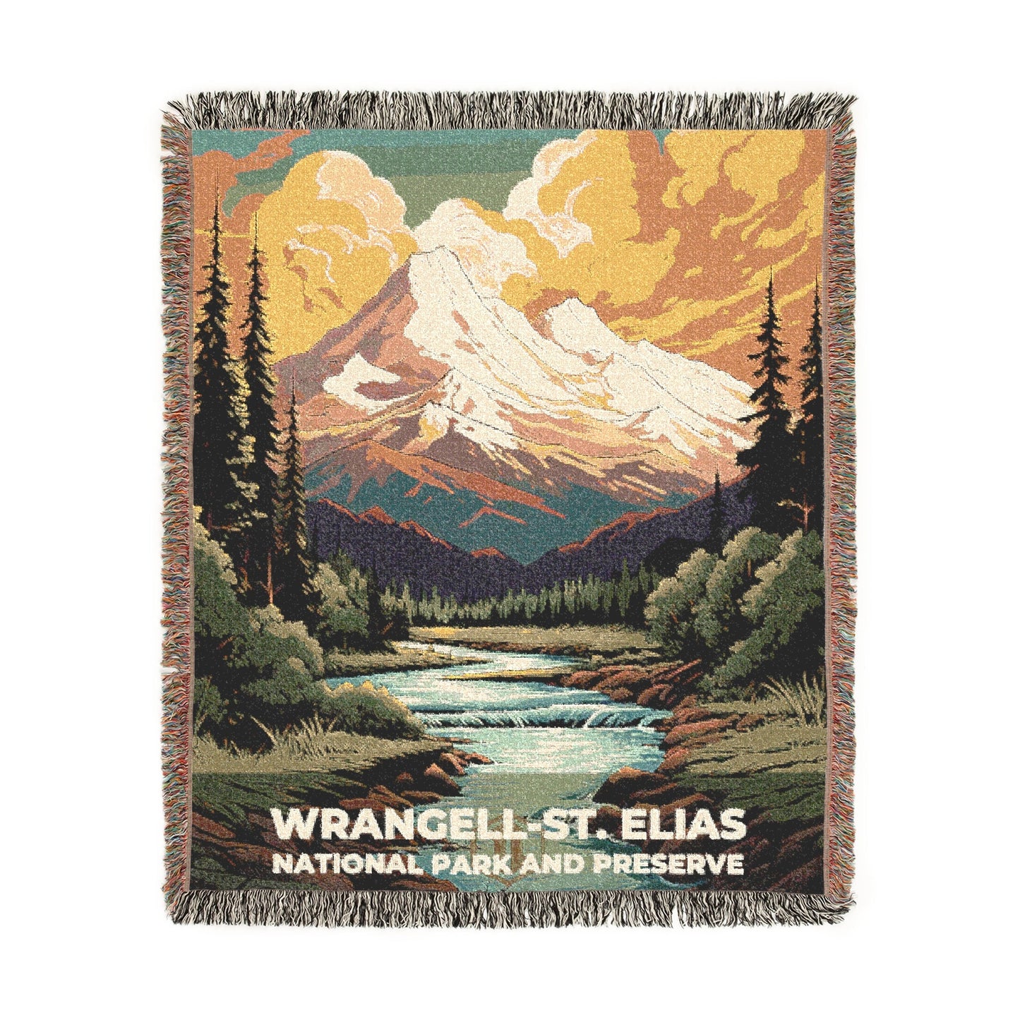 Wrangell-St. Elias National Park Woven Blanket | S07