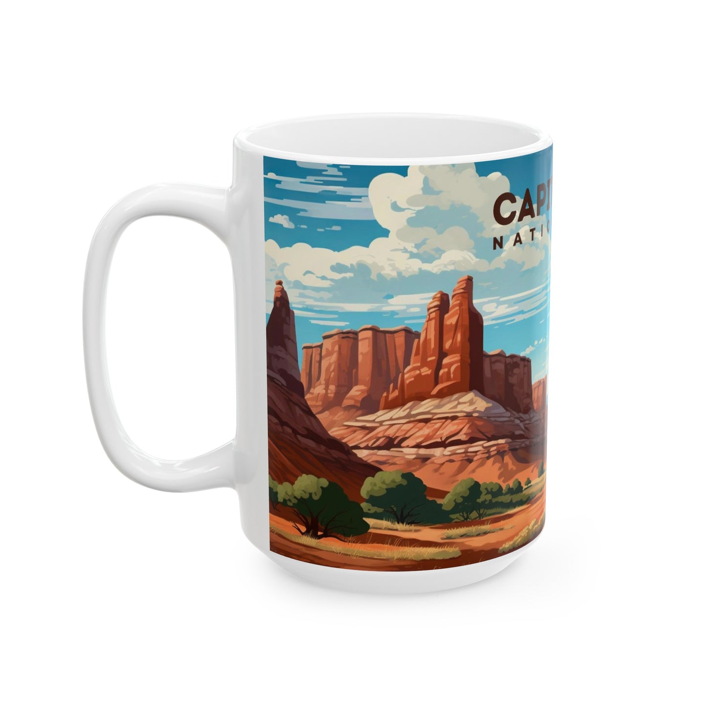 Capitol Reef National Park Mug | White Ceramic Mug (11oz, 15oz)