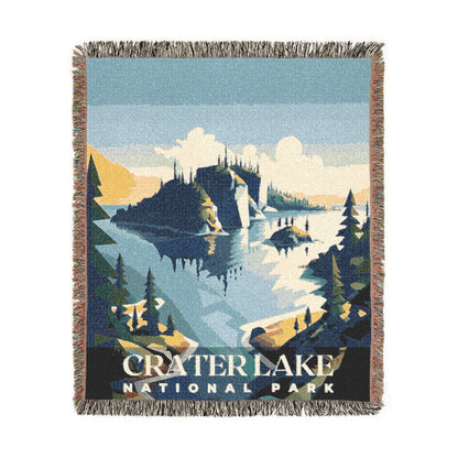 Crater Lake National Park Woven Blanket | S01