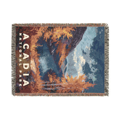 Acadia National Park Woven Blanket | S14