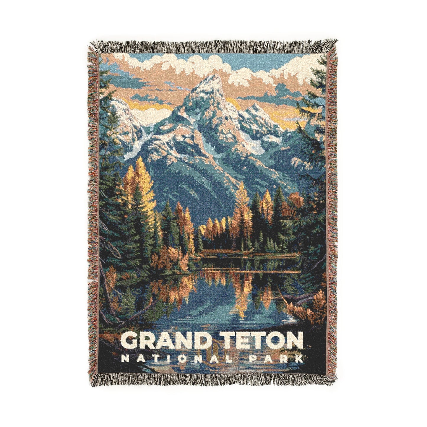 Grand Teton National Park Woven Blanket | S11