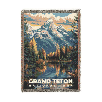 Grand Teton National Park Woven Blanket | S11
