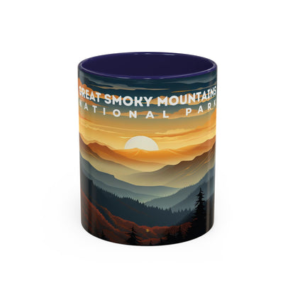 Great Smoky Mountains National Park Mug | Accent Coffee Mug (11, 15oz)