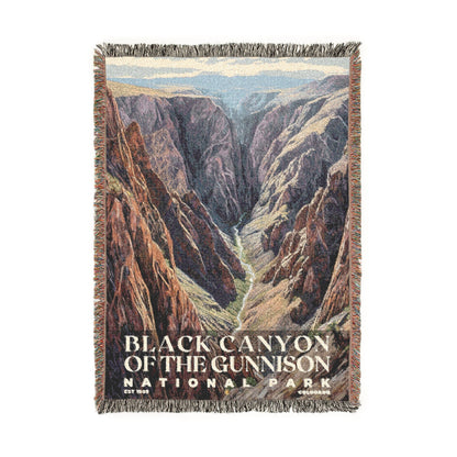 Black Canyon of the Gunnison National Park Woven Blanket | S02