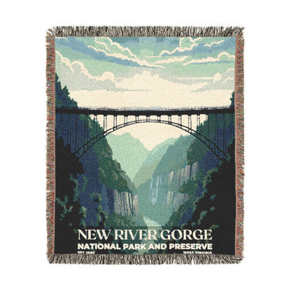 New River Gorge National Park Woven Blanket | S03