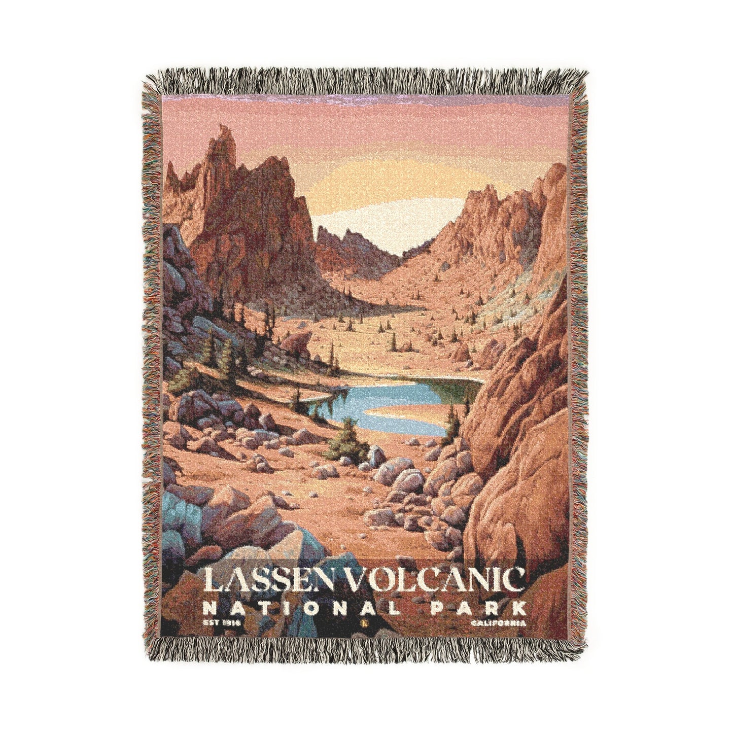 Lassen Volcanic National Park Woven Blanket | S02