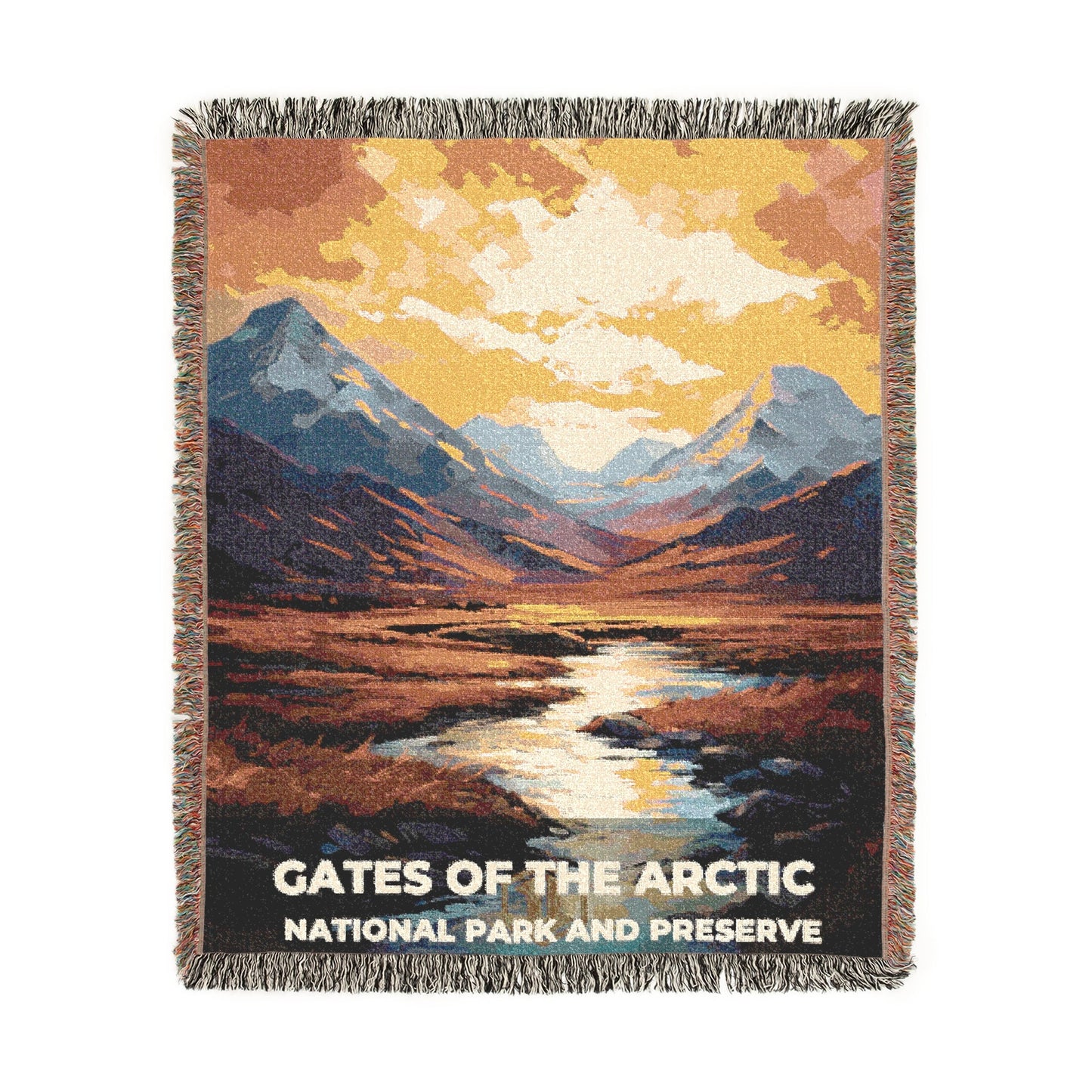 Gates of the Arctic National Park Woven Blanket | S06