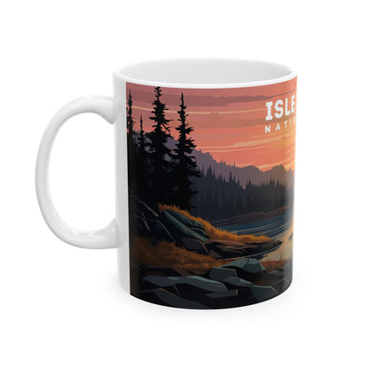 Isle Royale National Park Mug | White Ceramic Mug (11oz, 15oz)