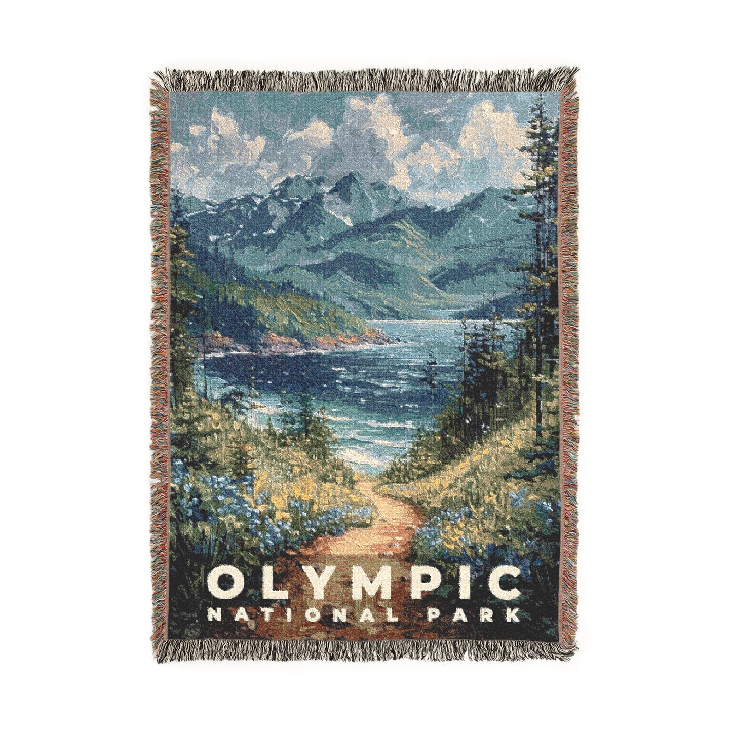 Olympic National Park Woven Blanket | S14