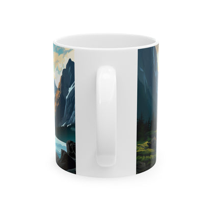 Kenai Fjords National Park Mug | White Ceramic Mug (11oz, 15oz)
