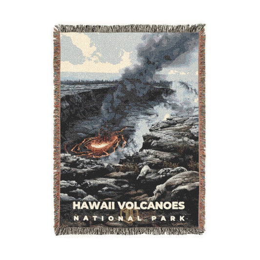 Hawaii Volcanoes National Park Woven Blanket | S17