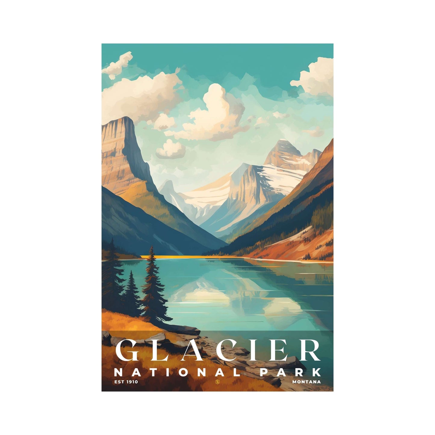 Glacier National Park Poster | S06